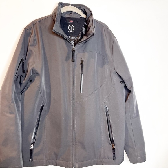 Tumi TechHooded Shell Jacket Full Zip Jacket Men's Large